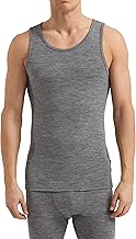 DILLING Men's Merino Wool Vest - Tank Top Made of 100% Organic Merino Wool - Breathable Base Layer Shirt Without Superwash
