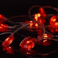 Vista 1 de AOSTAR Luces de San Valentín Luces de Cadena en Forma de Corazón para el Día de la Madre y del Padre, Boda, Propuesta, Cumpleaños y Días Festivos