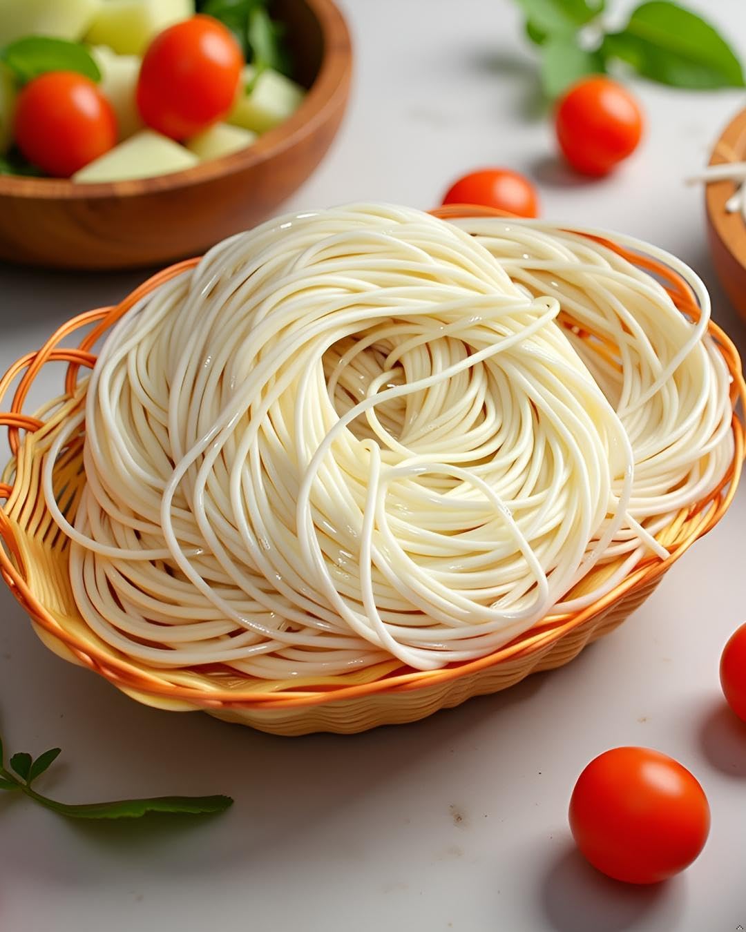 100g Realistic Artificial Noodles Fake Flat Noodle Food Model | Simulation Pasta Spaghetti Sample, Faux Food Prop, Photography Prop, for Home Kitchen Table Cabinet Display Party Decoration