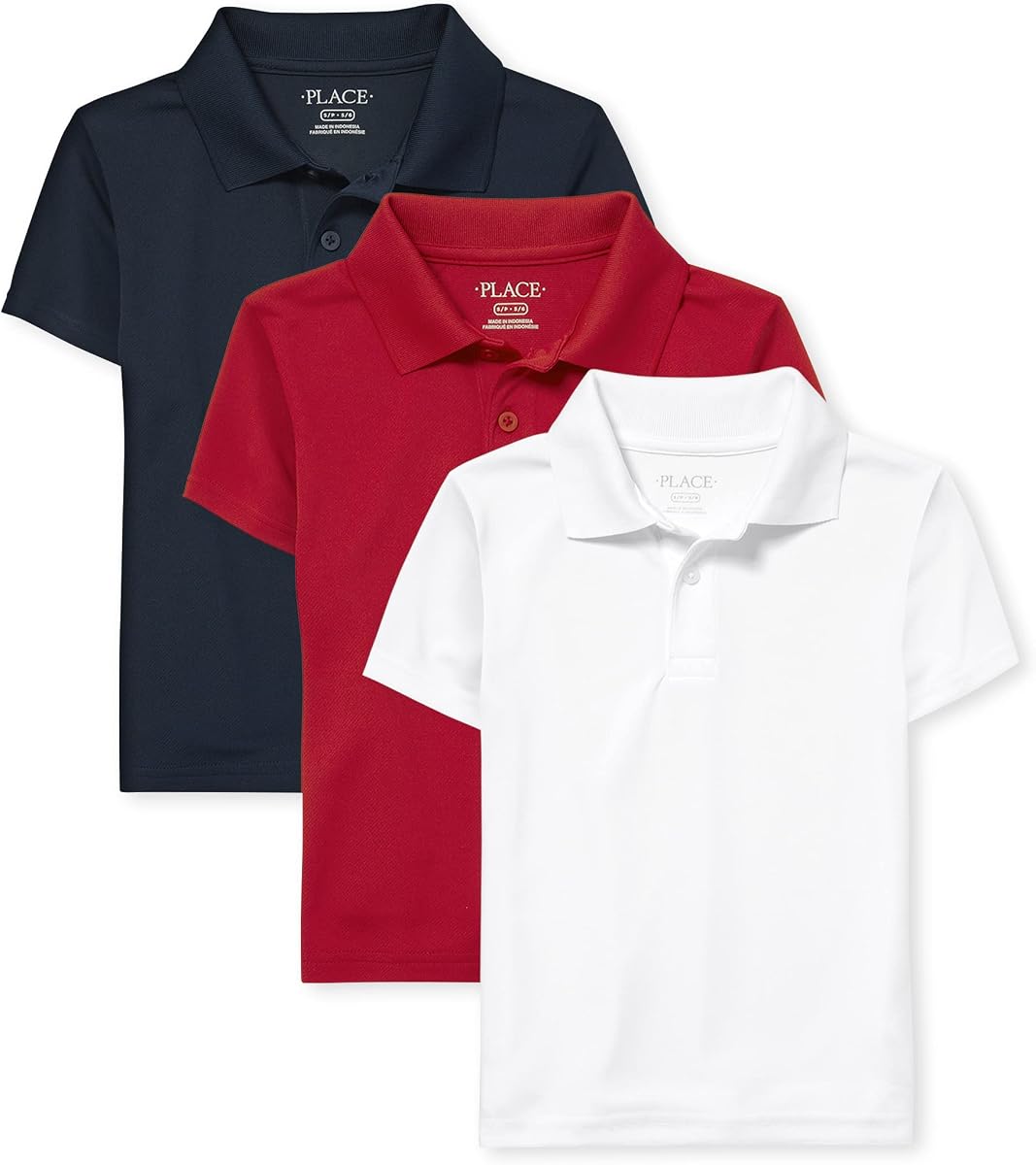 Boys Multipack Short Sleeve Performance Polos