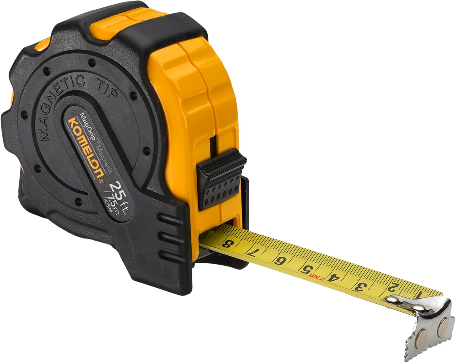 KOMELON Tape Measure 25ft MagGrip Measuring Tape with Hook