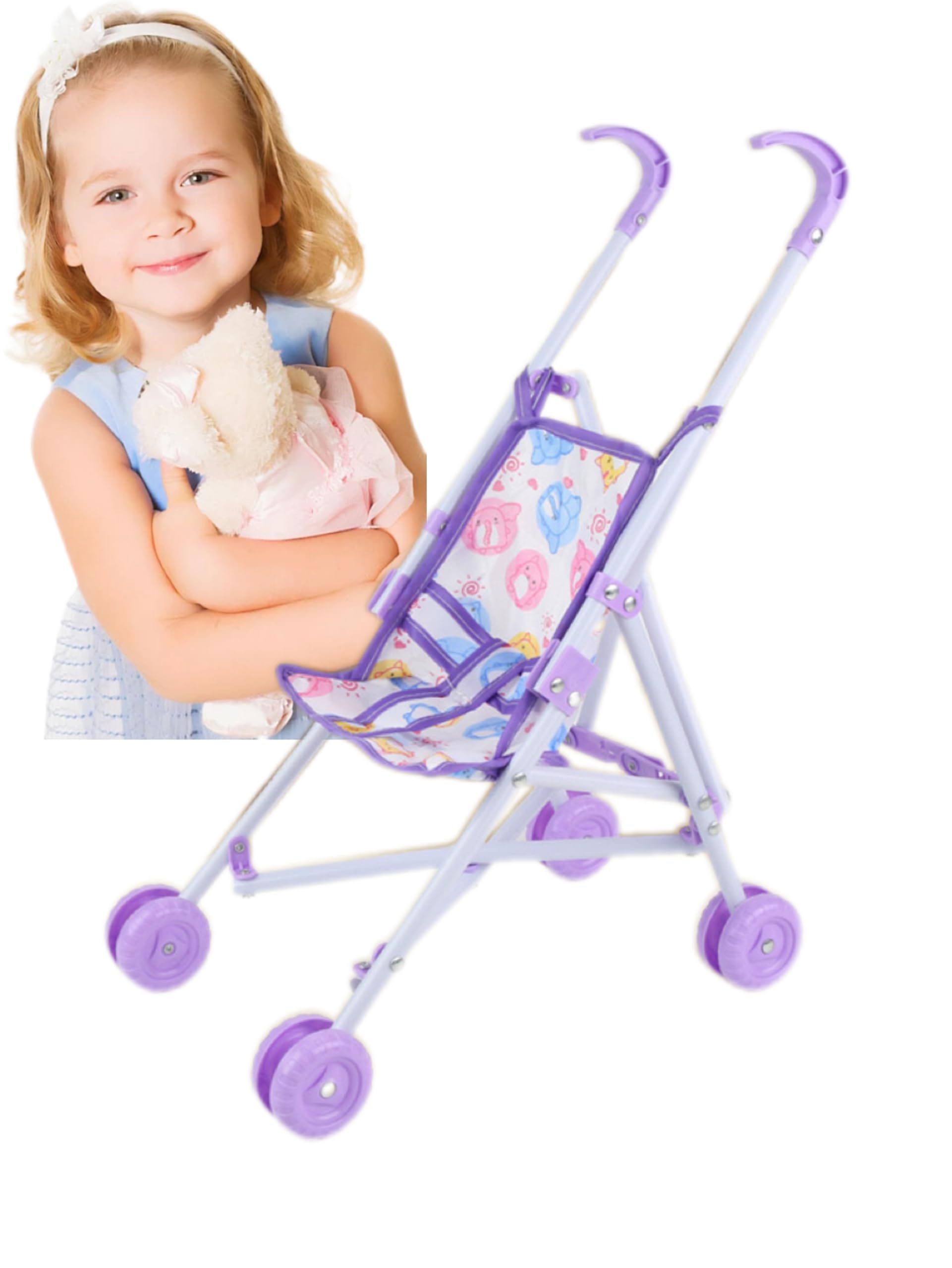 人形用ベビーカー   レトロ Amazon | JOLUCE ベビードールベビーカー 赤ちゃん人形用 お世話