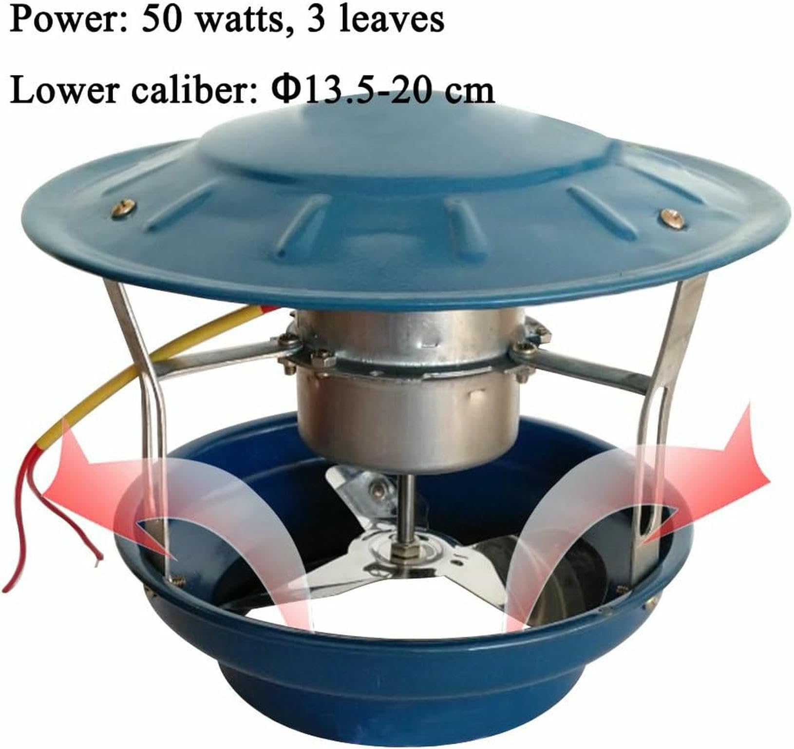 ventilatore di tiraggio, Ventilatore evacuazione fumi camino estrattore elettrico