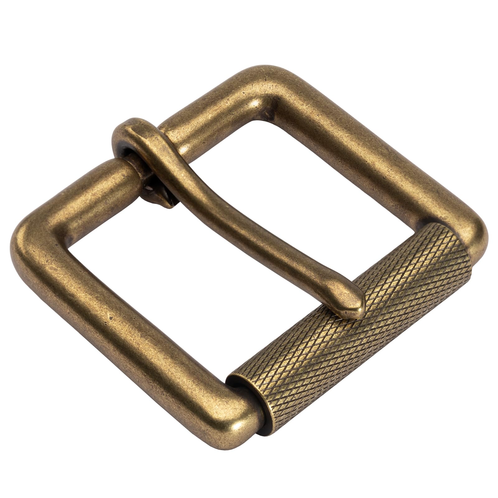 1.5'' Brass Single Prong Belt Buckle, Unisex