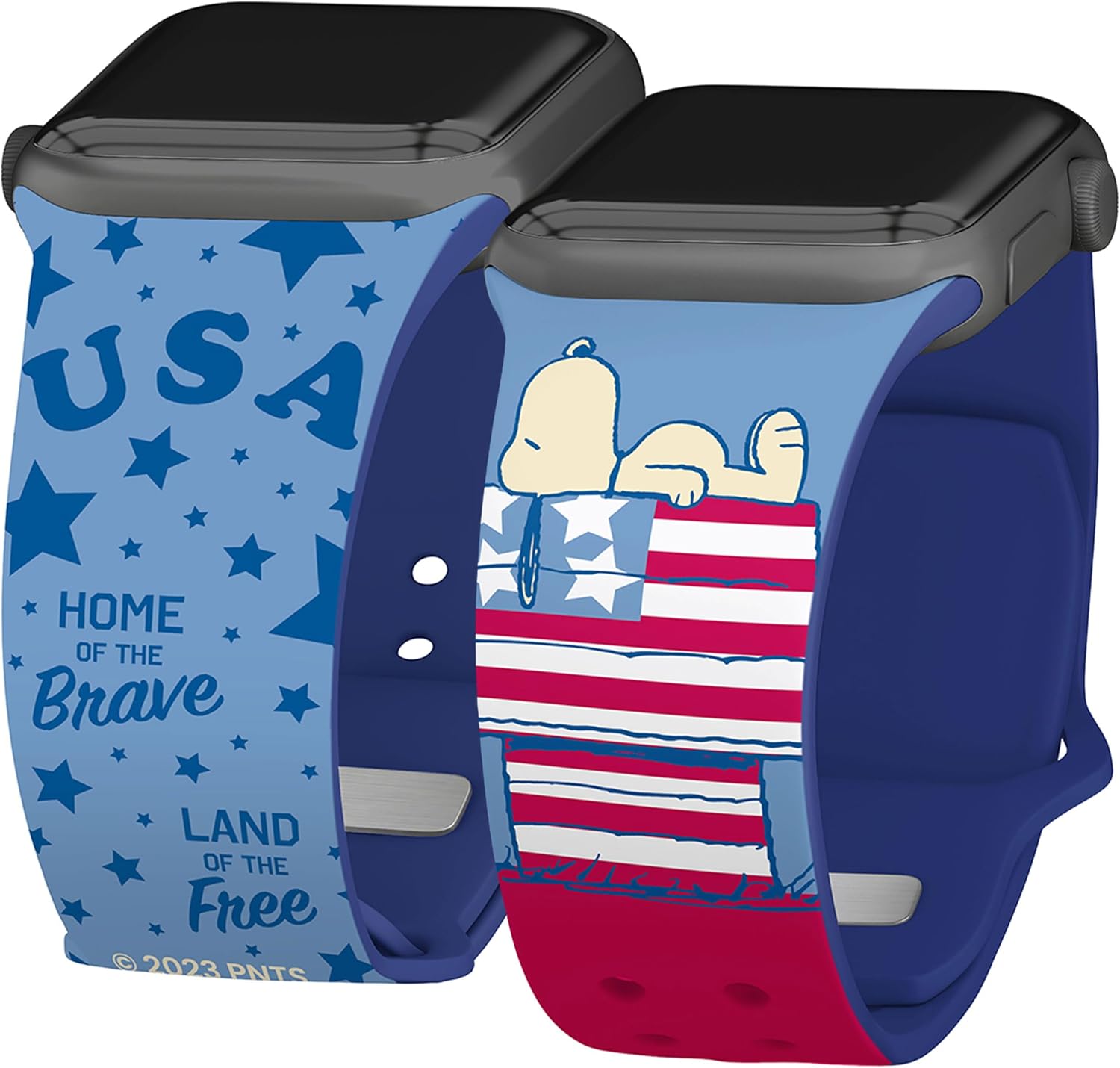 Affinity Bands Peanuts Patriotic HD Watch Band Compatible with Apple Watch