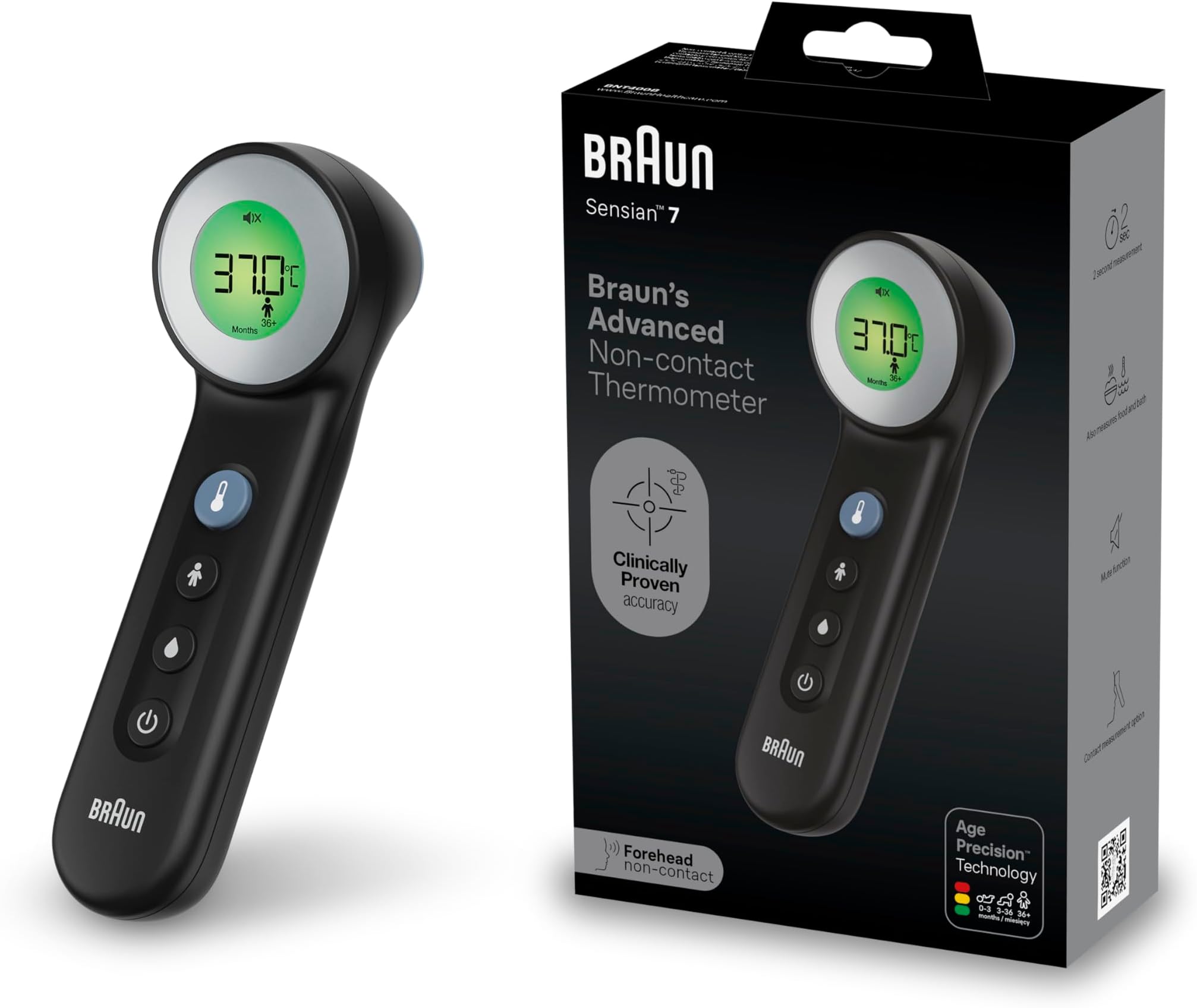 Braun Sensian 7 black, BNT400B