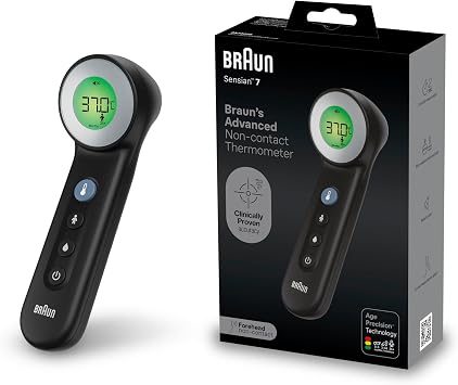 Braun Sensian 7 Forehead non-contact thermometer Black