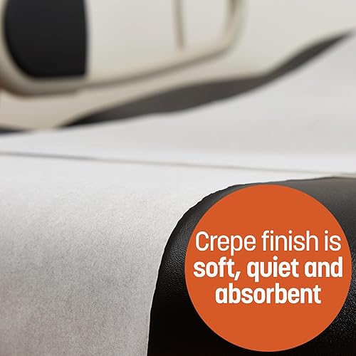 Miniatura 3 de Caring Papel de mesa de examen médico, papel de mesa de crepé, 21 pulgadas x 125 pies, caja de 12 rollos, ideal para consultorios médicos,