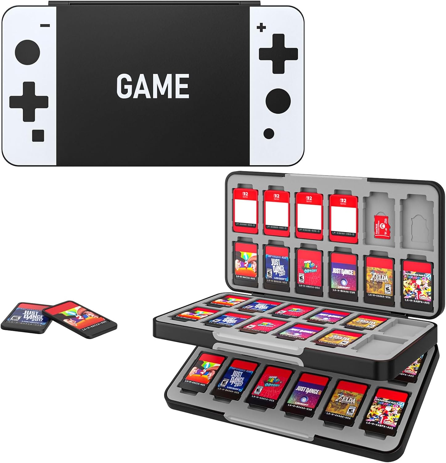 MoKo 48 ゲームカードケース Nintendo Switch OLED 2021/Switch/Switch Lite、スイッ