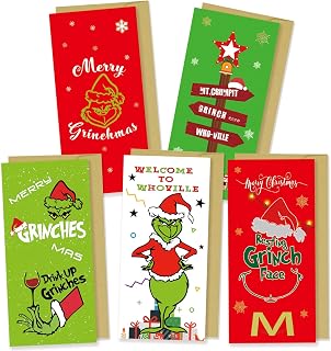 Christmas Money Card Holder Set - 30-Pack Money Card with Envelopes, Cash Gift Card Holders for Christmas Party Decoration Favors