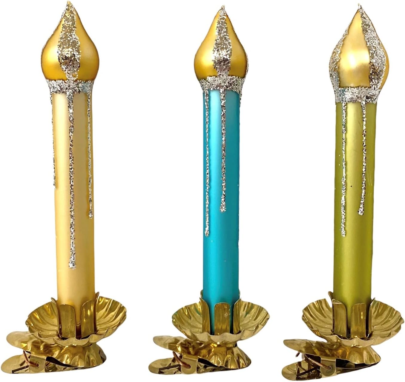 Waterford Holiday Heirlooms Set of 3 Blown Glass Faux