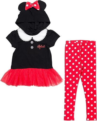 Disney Pixar Toy Story Minnie Mouse Mickey Mouse Winnie the Pooh - Conjunto de camiseta y leggings para niñas pequeñas