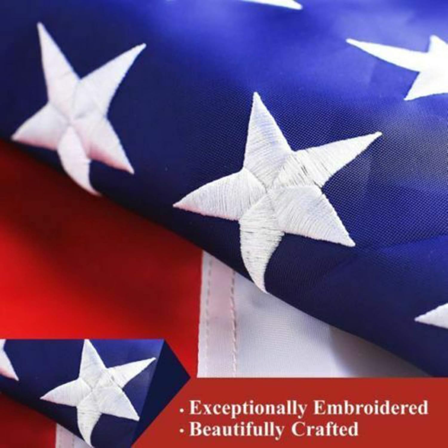 COCOHOME 6FT Flag Pole Kit - 1" Tangle-Free Flagpole with Bracket and 3x5 Embroidered American Flag, Outdoor Spinning House Wall Mount Flag Pole. (Black)
