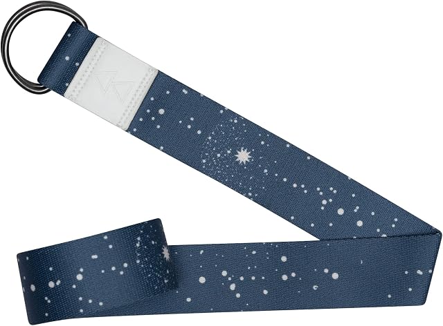 YOGA DESIGN LAB | The Yoga Strap | Luxurious, Extra Long, Super Soft, Eco Printed | Studio Quality, Adjustable | Safely Stretch Further and Hold Longer | 240 cm Long