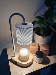 ROZATO Candle Warmer Lamp With Timer & Dimmer + 4 Scented Jar Candles - USB Charging, Home Decor Gift
