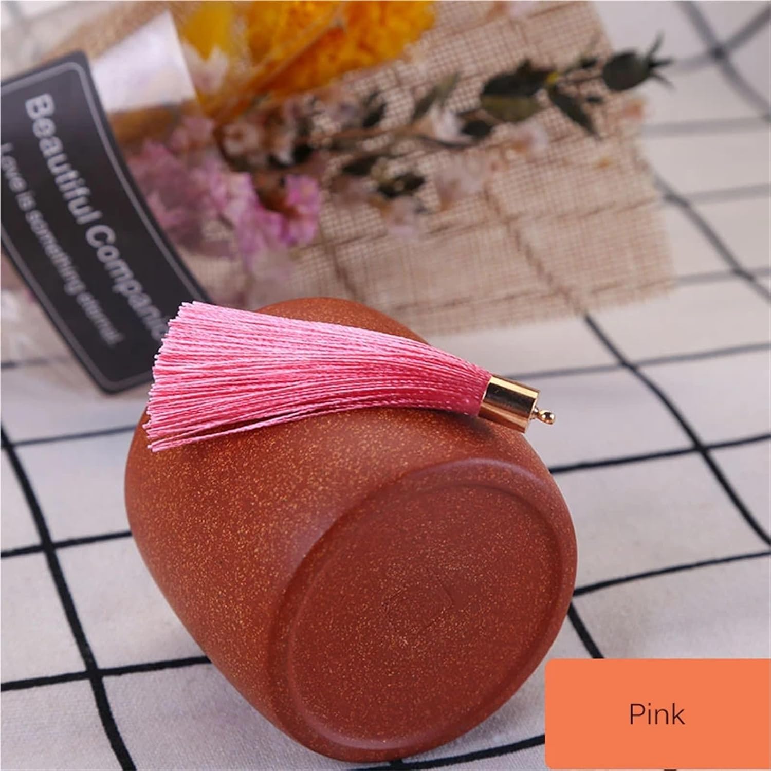 red Tassels 100/200pcs 6cm Small Tassel Fringe Pendant DIY Crafts Earring Jewelry Curtain Car Hang Trim Gift Box Decor Material(Pink,200pcs)