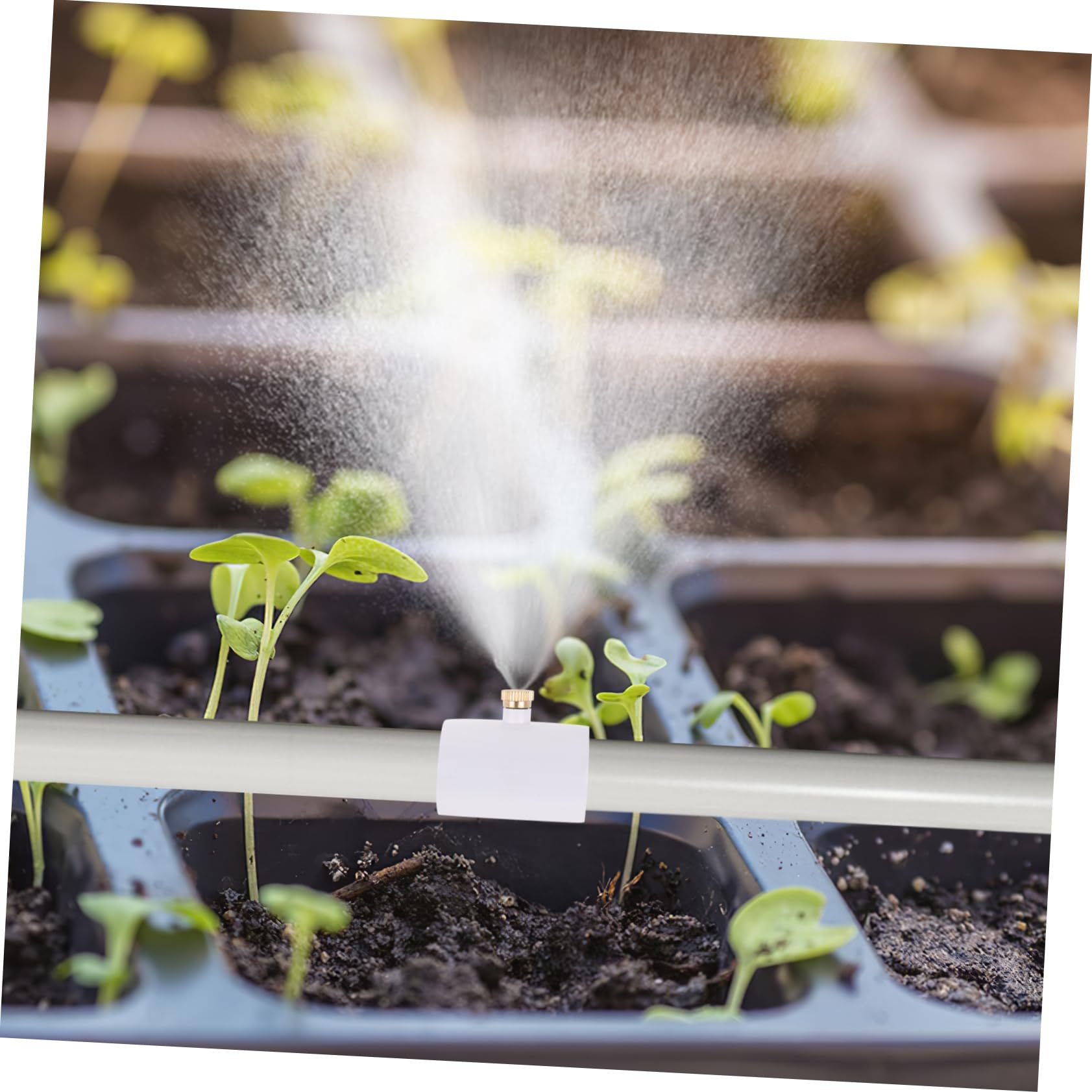 Hemobllo 25stücke PVC Sprühnebelanschluss Mit Hochwertiger Messingdüse Für Gartenbewässerung Und Kühlung Installieren Und Langlebig
