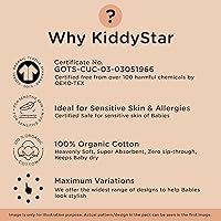 Vista 6 de Drool Bibs for Babies – Organic, Unisex, Soft Absorbent Teething Bibs with Adjustable Snaps