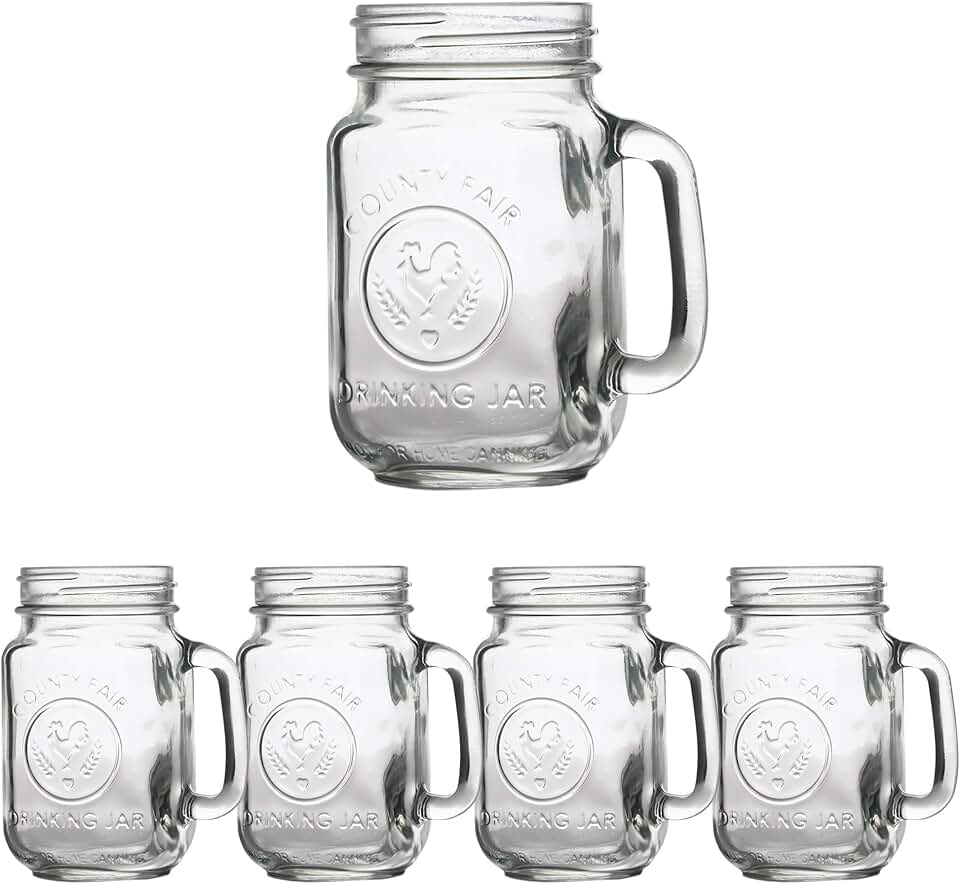 32 oz mason jar with handle