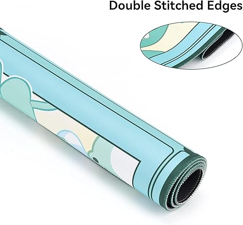 Miniatura 3 de Yocore Alfombrilla de mouse grande y bonita para juegos, base antideslizante, larga para oficina, alfombrilla de mouse duradera y grande con bordes