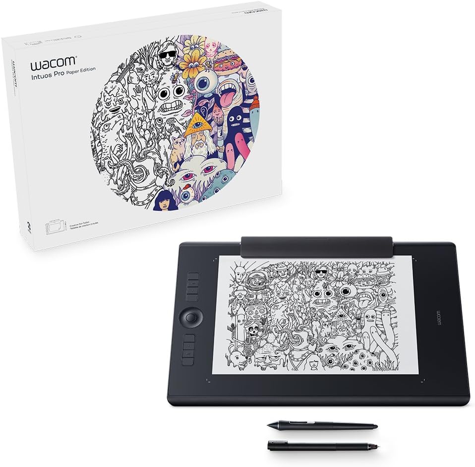 Intuos Pro Paper Edition Large Pen Tablet, Black, L