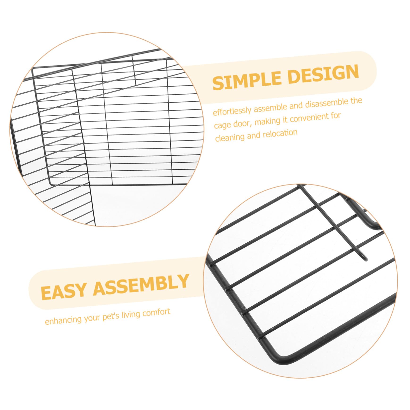 Rete per con Apertura Accessorio Versatile per Gabbie e Recinti Sicurezza per e Grandi Animali Facile da Montare e Compatibile con Box Espandibili