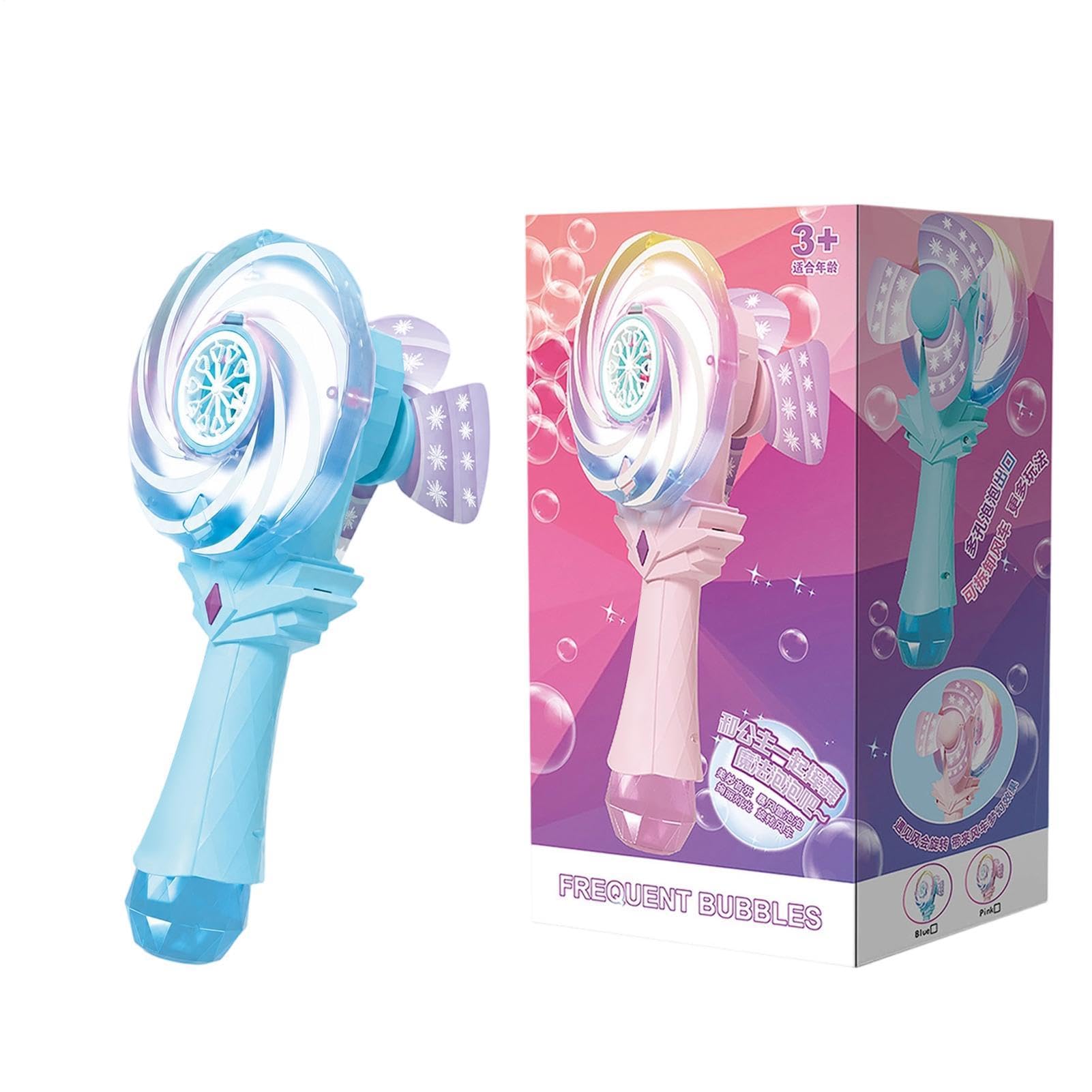 Macchina per bolle di sapone con soluzione di sapone, mulino a , automatico | Macchina per bolle di sapone con luce per bambini, per ragazze, all'aperto, giardino, piscina, feste, campeggio, picnic