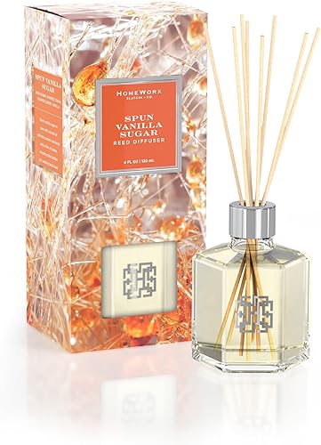 HomeWorx by SLATKIN + CO. Difusor de varillas de caña de azúcar de vainilla hilada