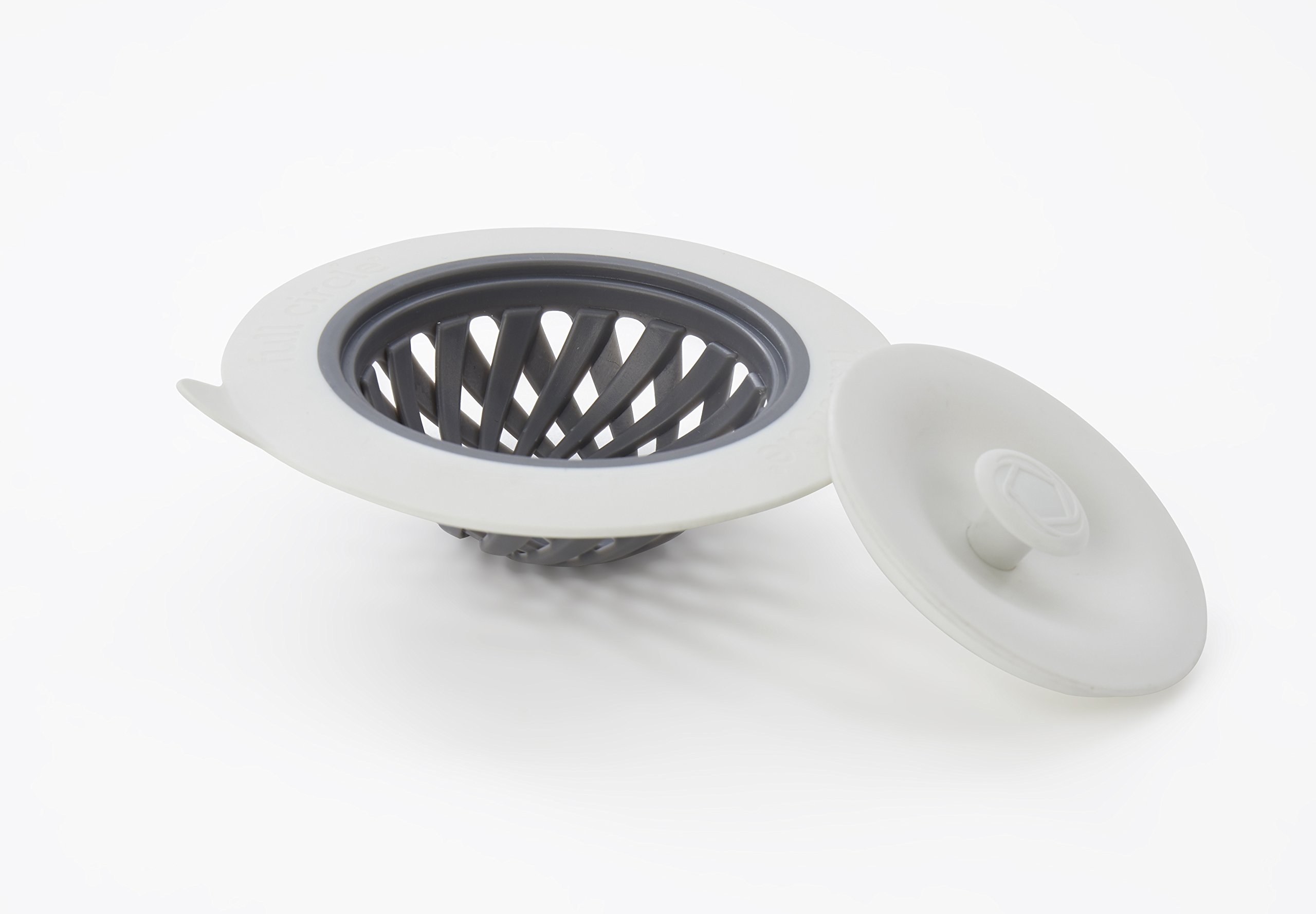 Full Circle Sinksational Sink Strainer W Stopper, Gray, 1 Ea