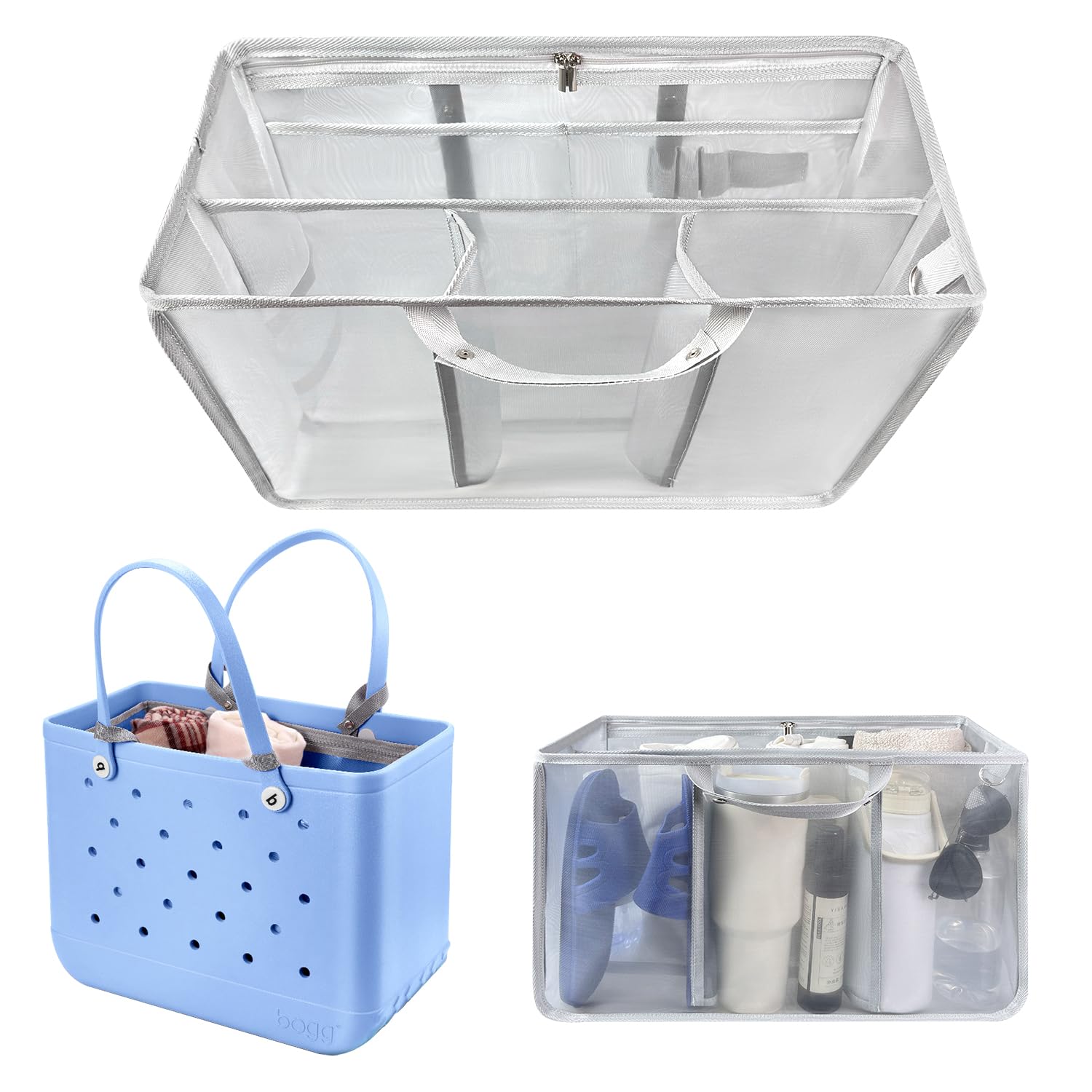 XYFuuee Beach Bag Organizer Insert
