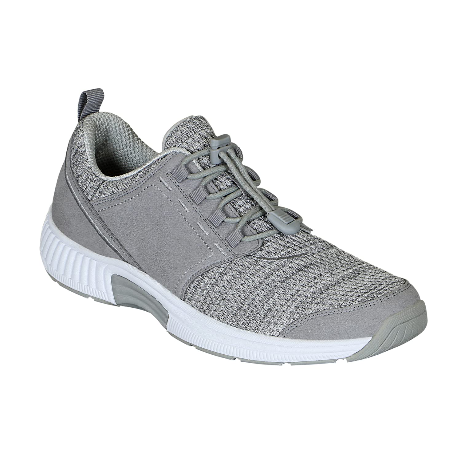 Orthofeet Women's Orthopedic No-Tie Sneaker with Arch Support Francis 8 Grey