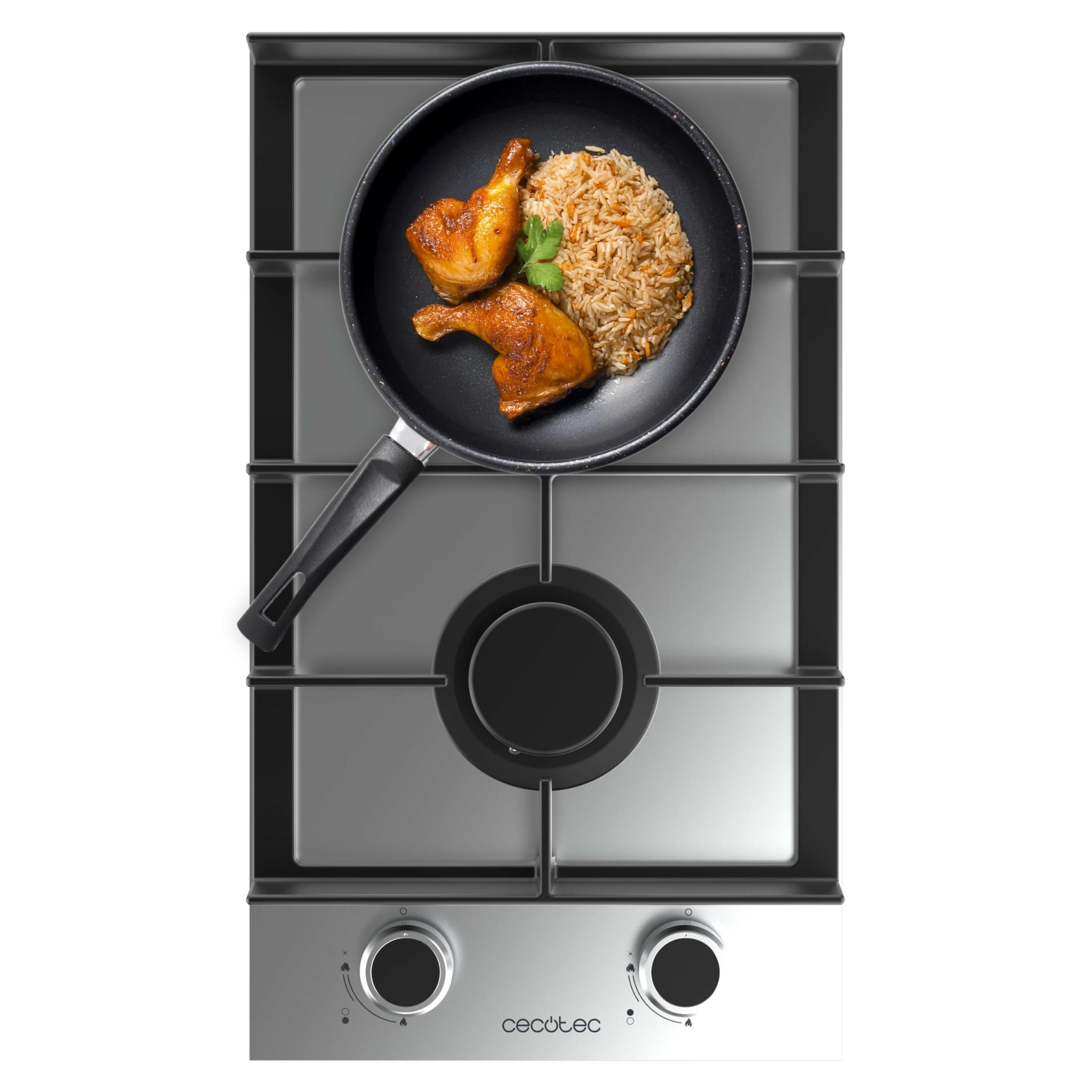 Cecotec Bolero Squad G 3400S Stainless Steel 3 Burner Gas Hob 6.2kW, Cast Iron Grills, WOK Triple Crown Burner, Electronic Ignition, Valve Safety, Gas Accessory — view 18