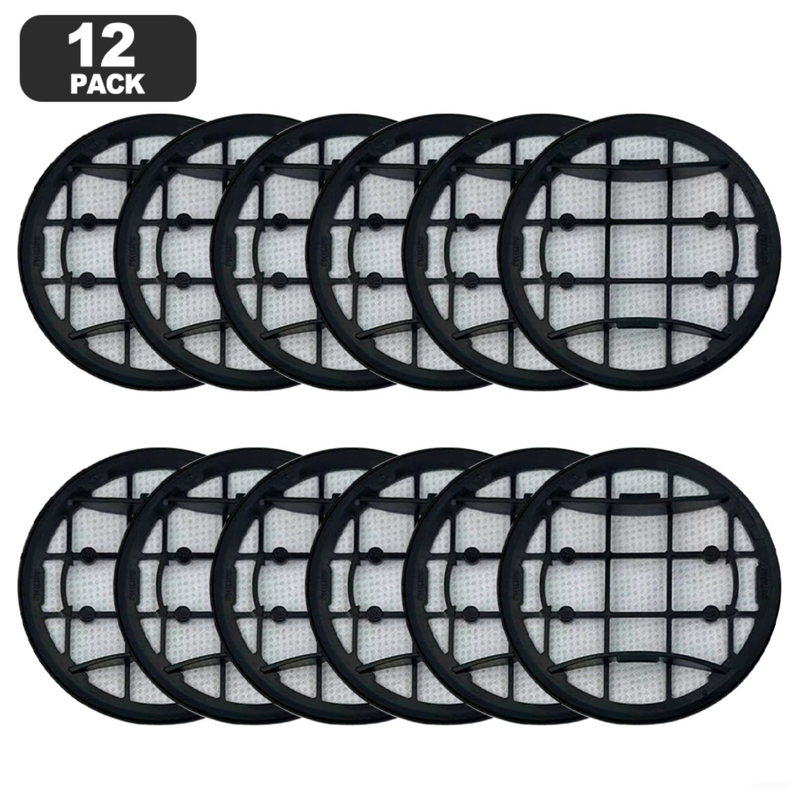 Lot de 12 filtres d'aspirateur cylindriques, filtre en mousse lavable et filtre d'entrée pour VC 7000 Series et XC8058/XV1685/01/XV1670/02