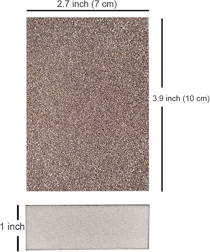 Miniatura 2 de Paquete de 10 esponjas de lijado de grano 180, bloques de lijado lavables y reutilizables, ideales para ollas, sartén, cepillo de esponja, vasos,