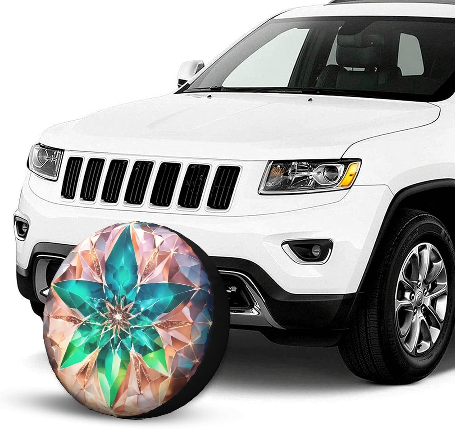 Star Print Tire Cover Universal Spare Wheel for Trailer Rv SUV Truck Camper Travel Accessories