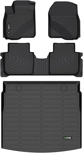 Vista 7 de HAFIDI® Juego de tapetes y forro de carga para Buick Enclave 2018-2024, protección para todo tipo de clima, TPE antideslizante, juego completo