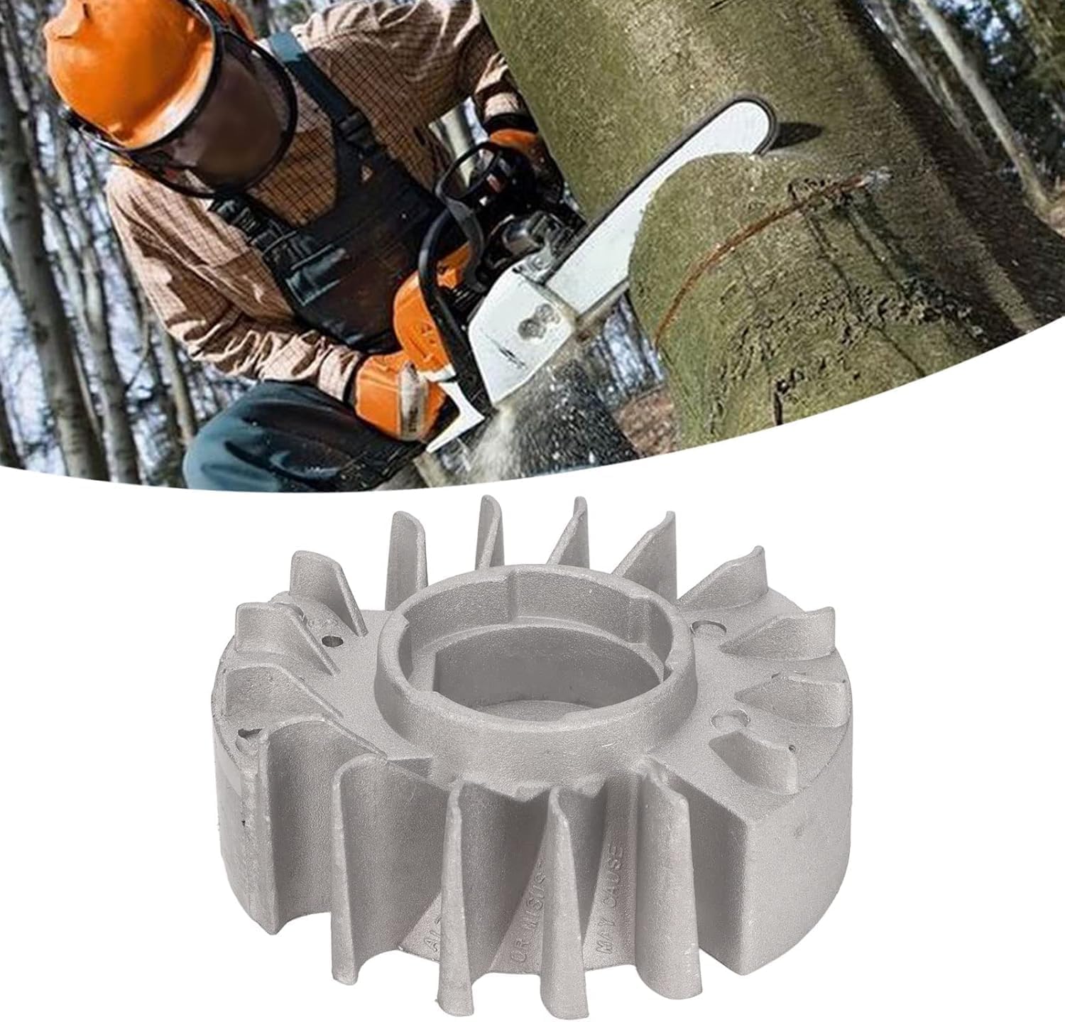 TOPINCN Chainsaw Flywheel, Replace Flywheel Parts Aluminum Alloy Chainsaw Flywheel Replacement Part for STIHL 017 018 MS170 MS170C MS180 MS180C
