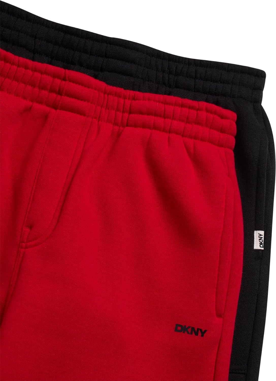 DKNY Boys Sweatpants - 2 Pack Active Performance Soft Fleece Boys Joggers Athletic Pants with Elastic Waistband and Pockets - Image 3