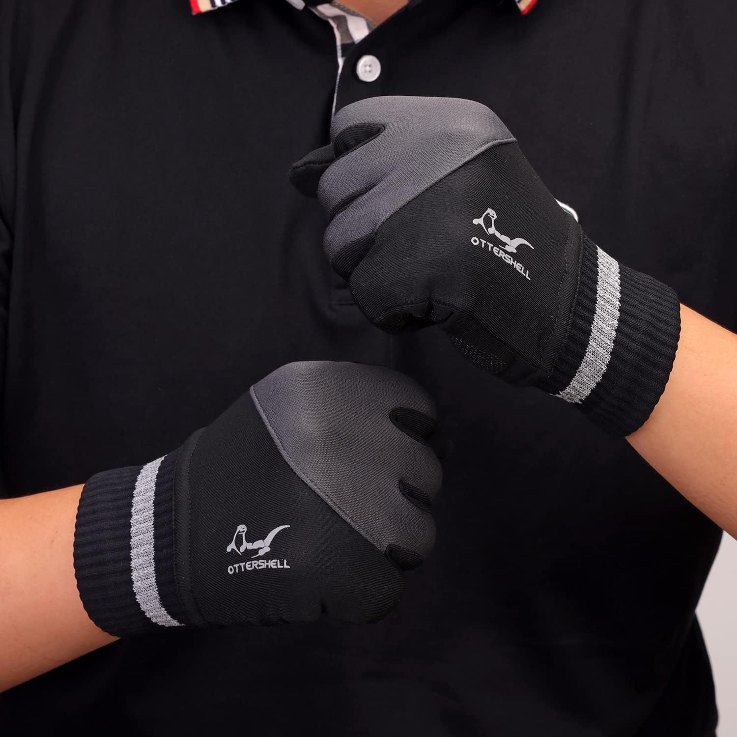 OTTERSHELL Guantes impermeables para hombre multiclima. Máxima comodidad para correr, ciclismo, senderismo y todas las actividades al aire libre.
