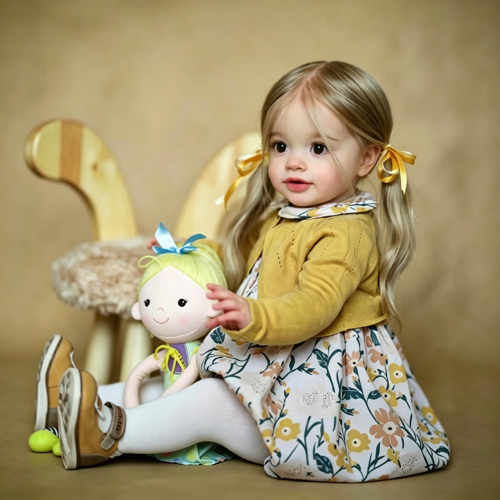 Lebensechte Reborn Puppen Für Kleinkinder Mädchen Stoffkörper 66CM，Realistische Reborn-Babypuppe Übergröße Mit Langen Haaren，Weiche Silikonpuppen Wie Echte Neugeborene Baby Puppen Für Kinder