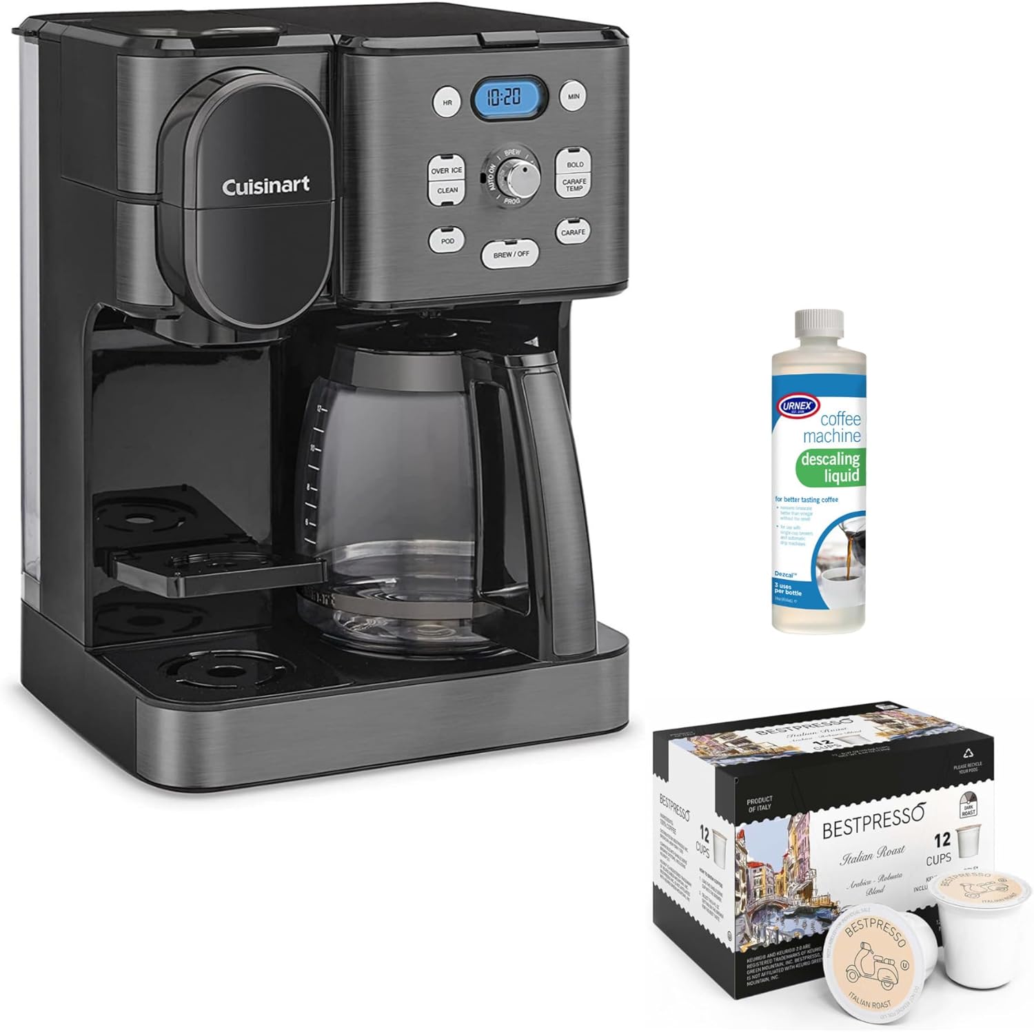 Cuisinart tainless Steel Coffee Center Combo Coffee Maker SS16BKSK1 (Black) Bundle