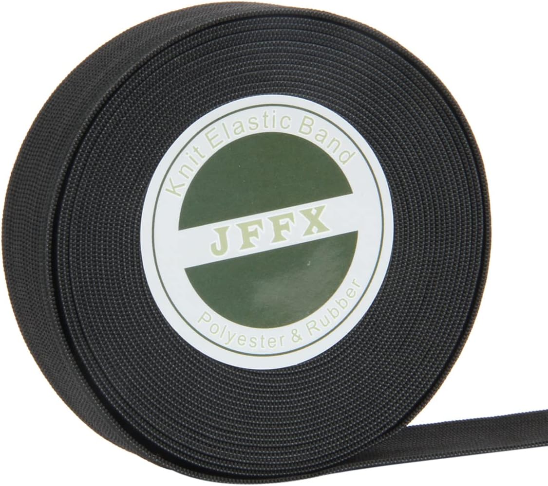 Elastic Wig Band for Sewing, Black Knit Elastic Spool High