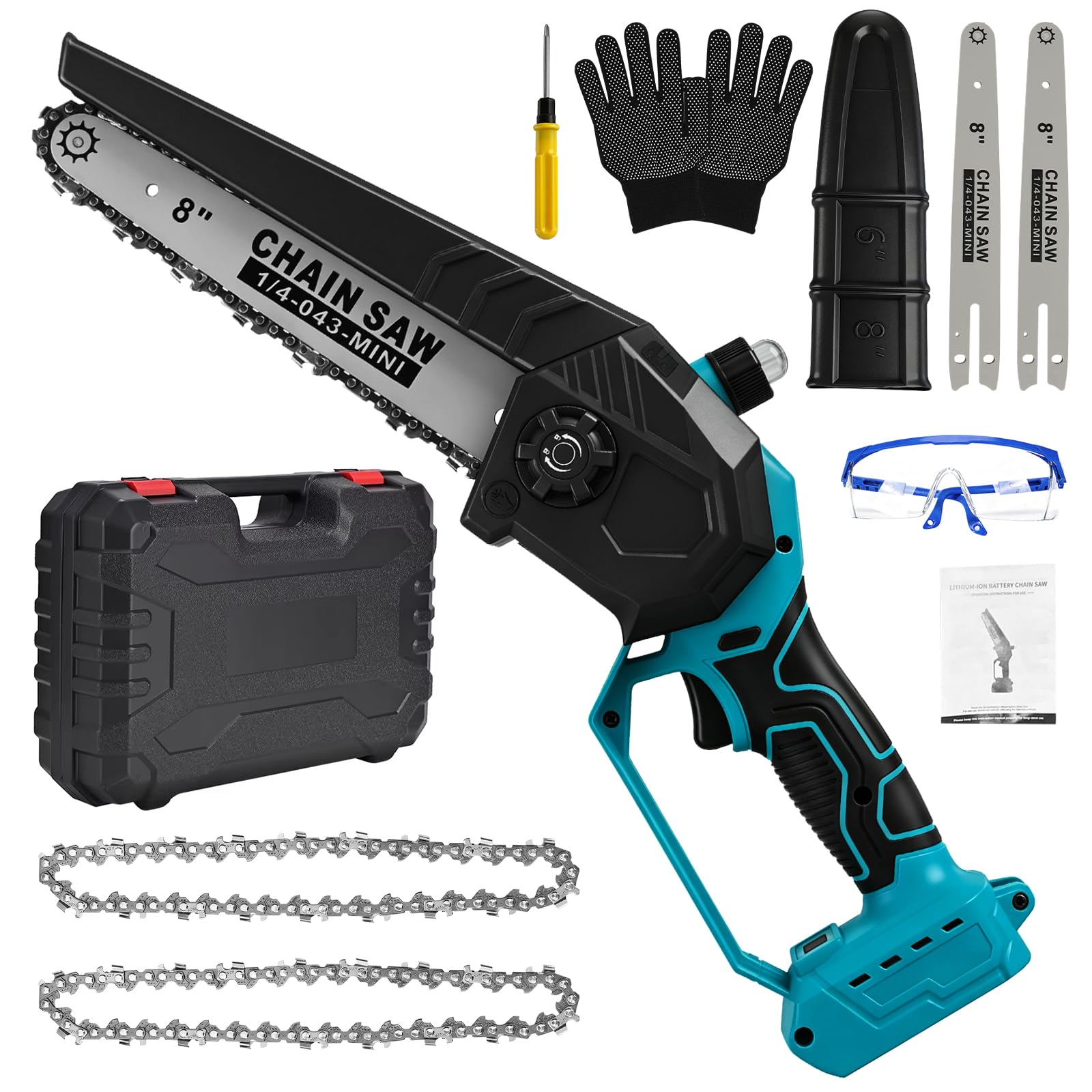 8 Inch Cordless Mini Chainsaw for Makita 18V Battery (No Battery)