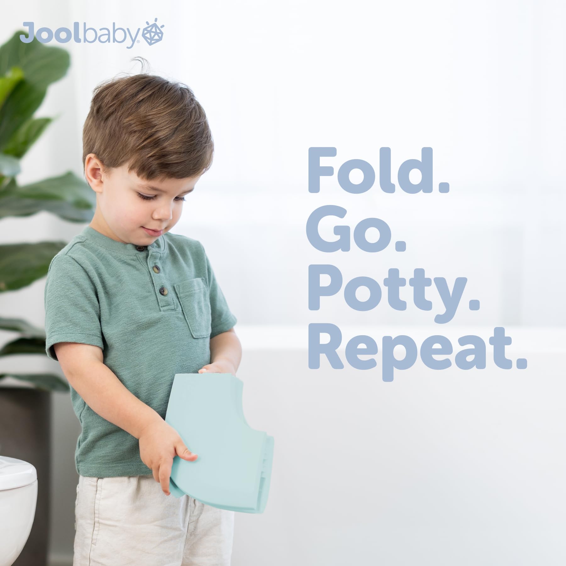 Jool Baby Folding Travel Potty Training Seat – Easy-Remove Pull Tab (Aqua) — Amazon image 2