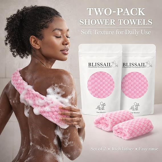 Extra Long Japanese Exfoliating Shower Towel – 37