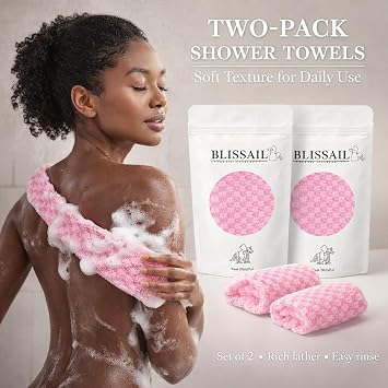 Extra Long Japanese Exfoliating Shower Towel – 37