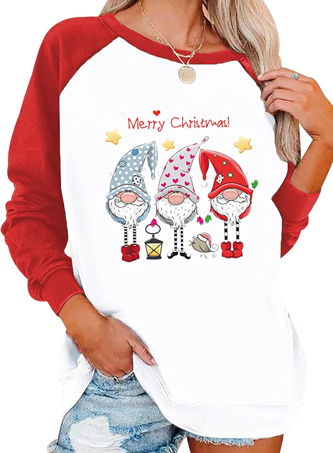 Felpa Di Natale Donna Felpa Natalizia Donna Ugly Christmas Felpe Natalizie Pullover Natale Natalizio Donna Merry Christmas Felpa Xmas Sweatshirt - Foto 3