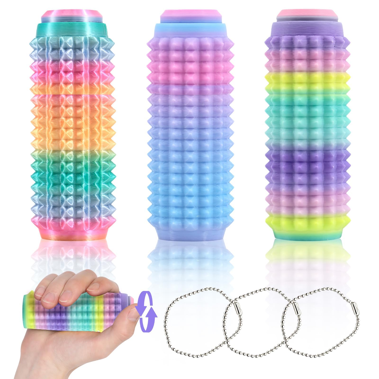 Celsano 3PCS Spiky Fidget Toy Ouchies Fidget Little