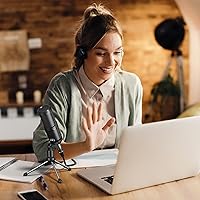 Vista 6 de Maono - Micrófono de condensador cardioide de estudio con XLR de 3.5mm para podcasting, streaming, canto, vocal, estudio en casa
