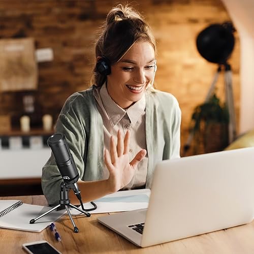 Miniatura 6 de MAONO Micrófono de condensador, micrófono de grabación de condensador cardioide con XLR de 0.138 in para podcasting, transmisión, canto, vocal,